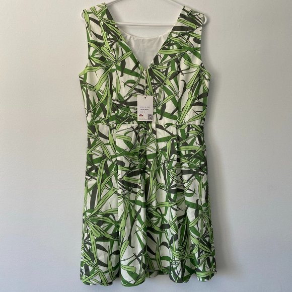 NWT Pink Martini Green Leaf Mini Dress - Picture 5 of 8